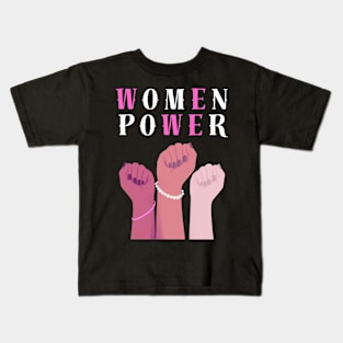 WOMEN HISTORY MONTH - WOMEN POWER Kids T-Shirt